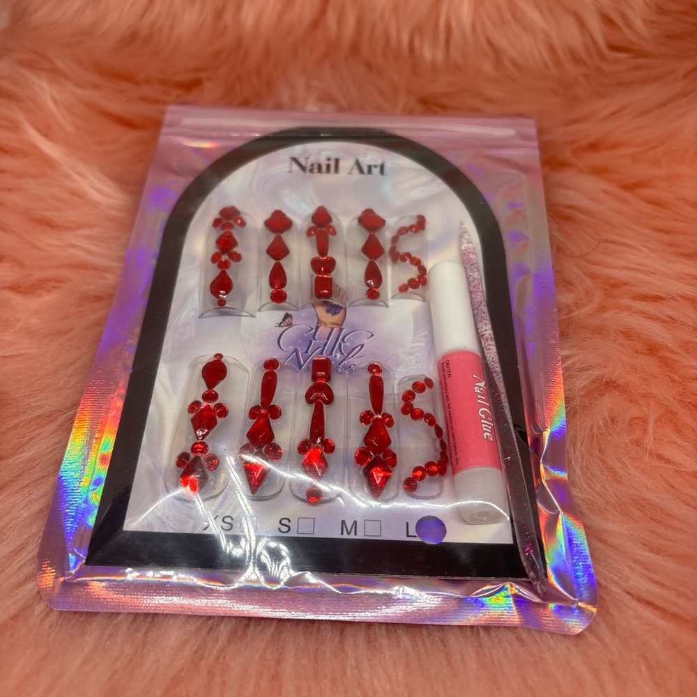 Red Nail Art Set